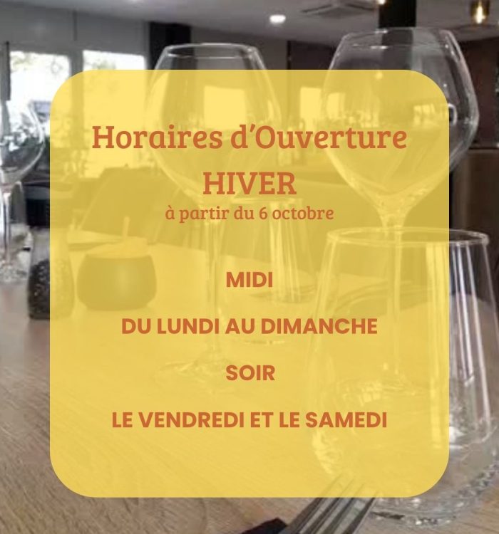 Horaires hiver